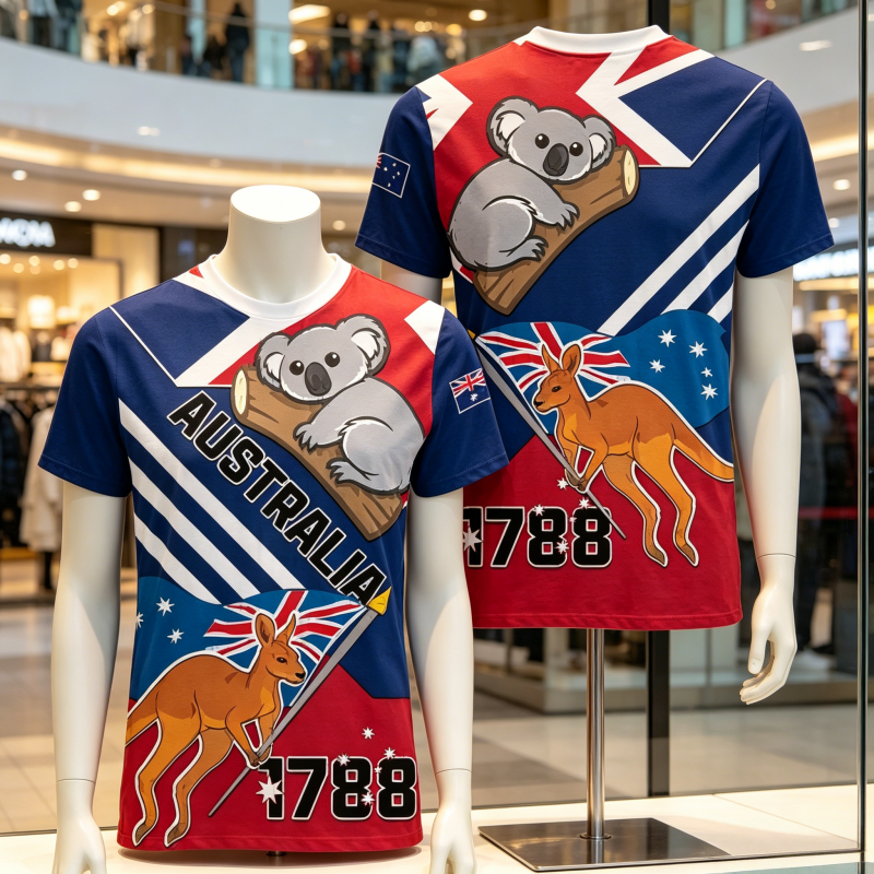Summer Clothing Australia - 2026 New Australia Kangaroo Pattern Sports