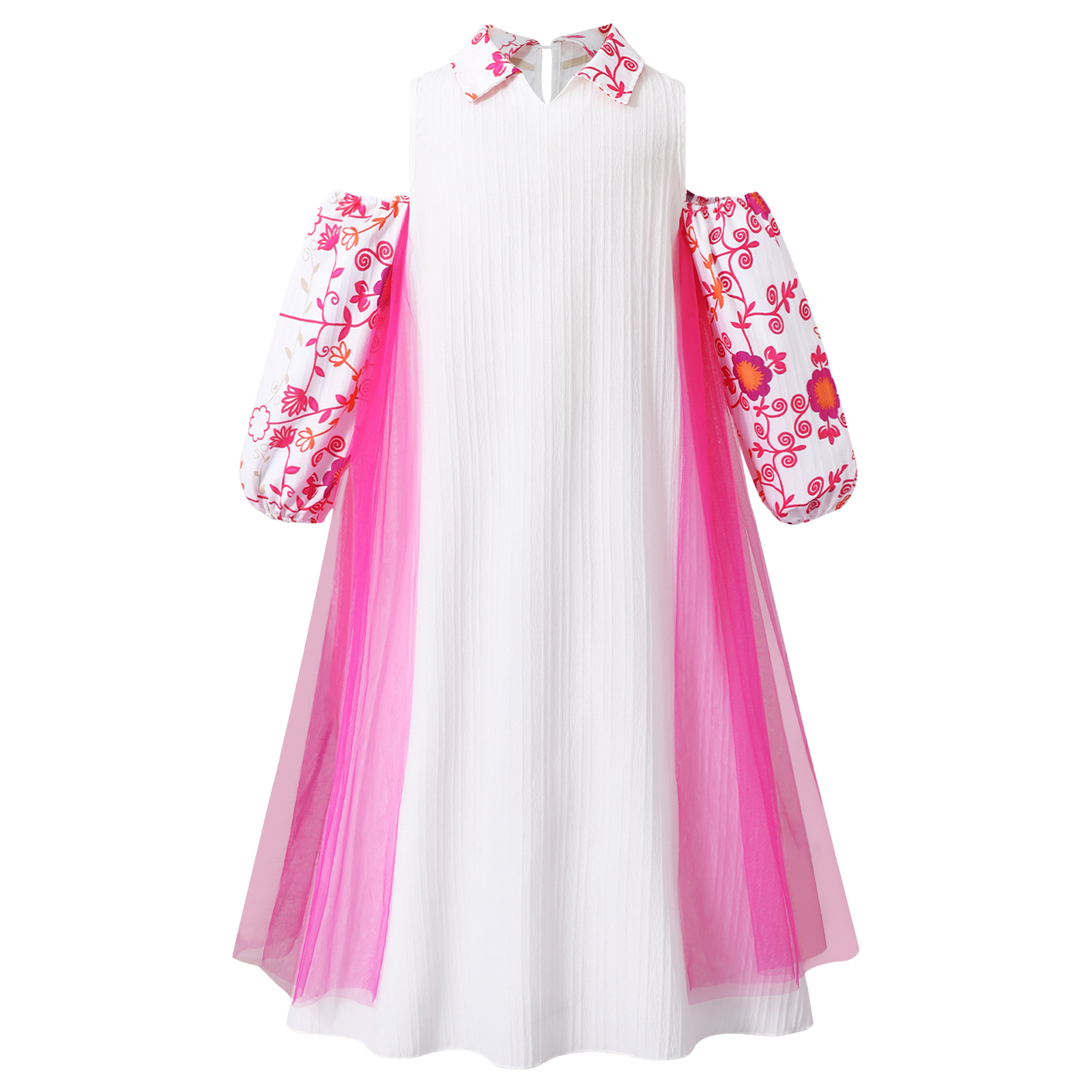 Girl Long Sleeve Mesh Patchwor - Summer Clothing Wear review and price
