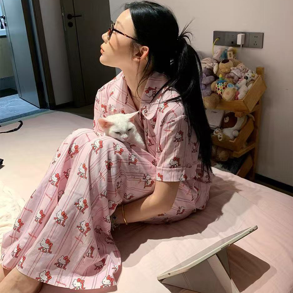 Pink Hello Kitty Pajama Set An - Japan Summer Festival Clothing review and price