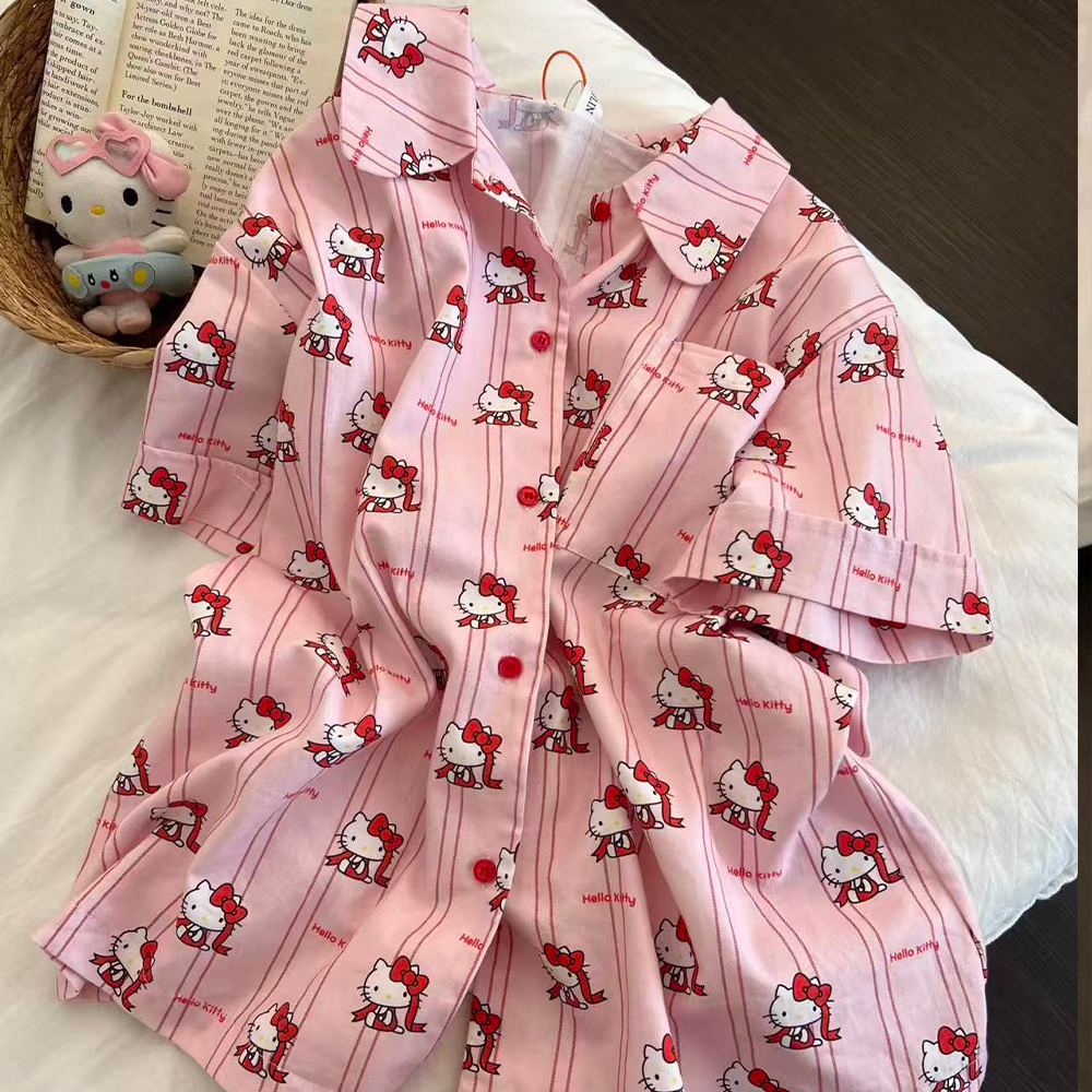 Pink Hello Kitty Pajama Set An - Japan Summer Festival Clothing review and price