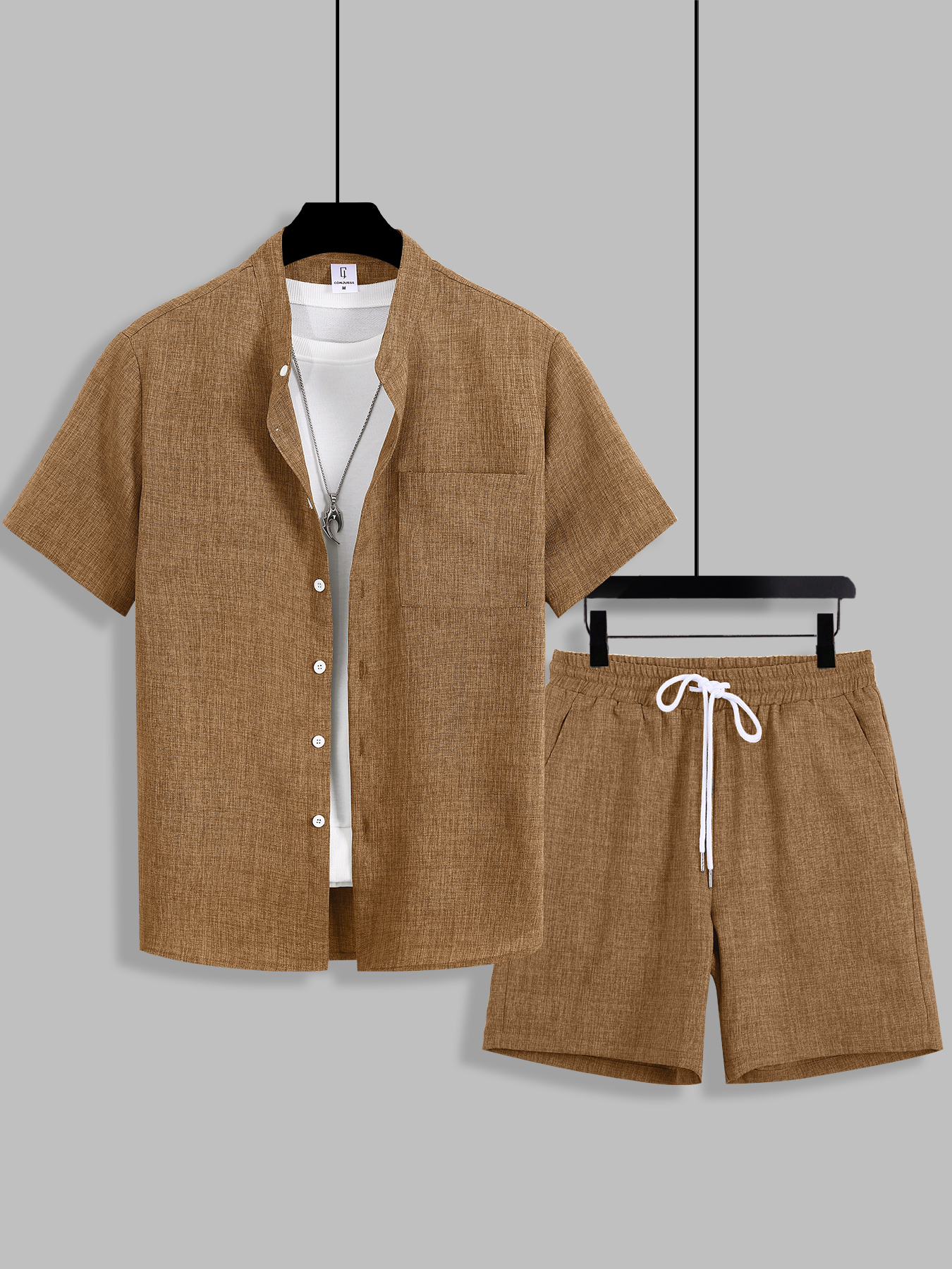 Summer Men's Cotton Linen Text - Summer Clothing Men Linen review and price