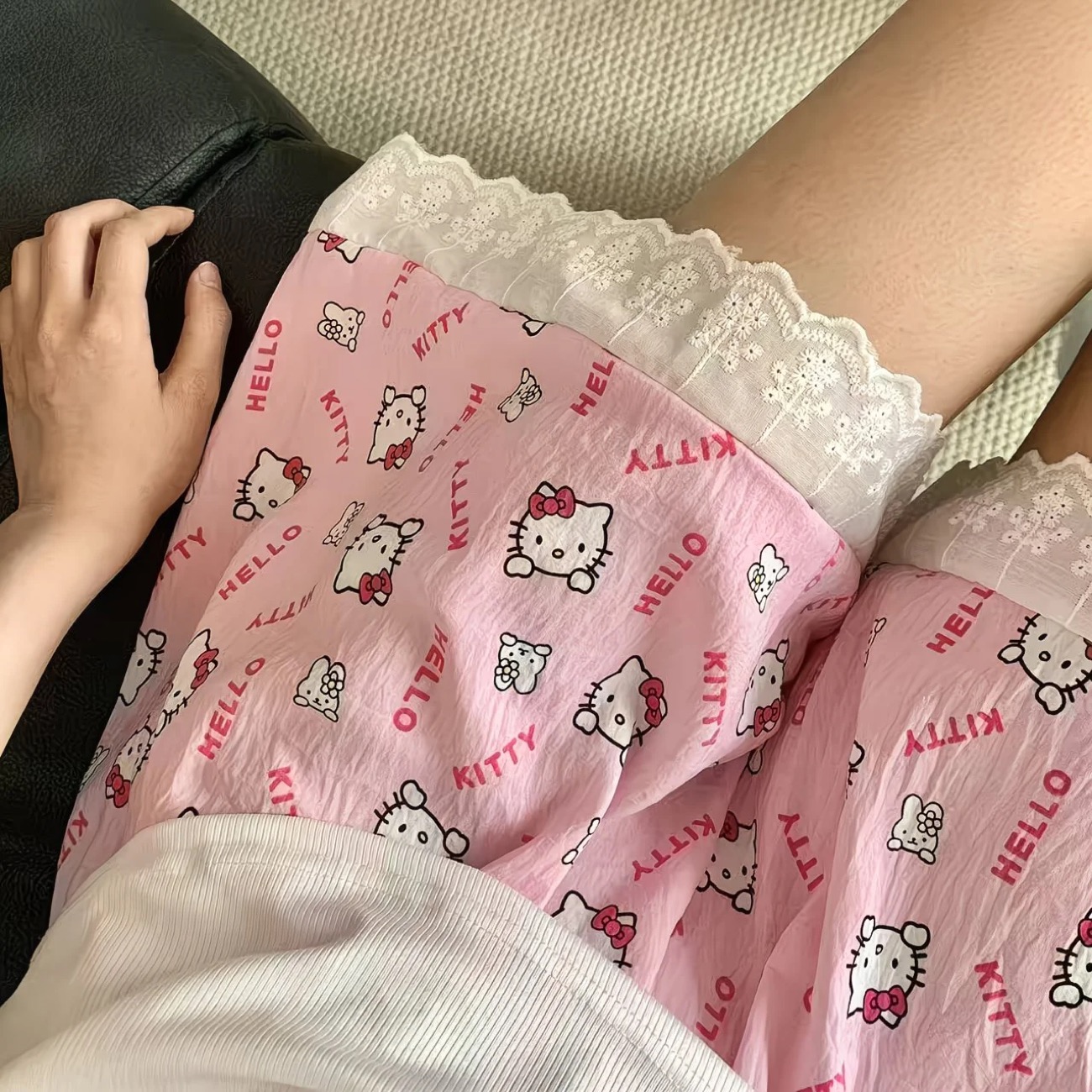 Kawaii Hello Kitty Shorts Summ - Japan Summer Festival Clothing review and price