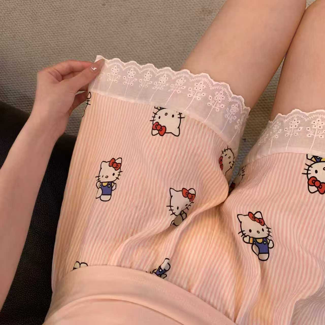 Kawaii Hello Kitty Shorts Summ - Japan Summer Festival Clothing review and price