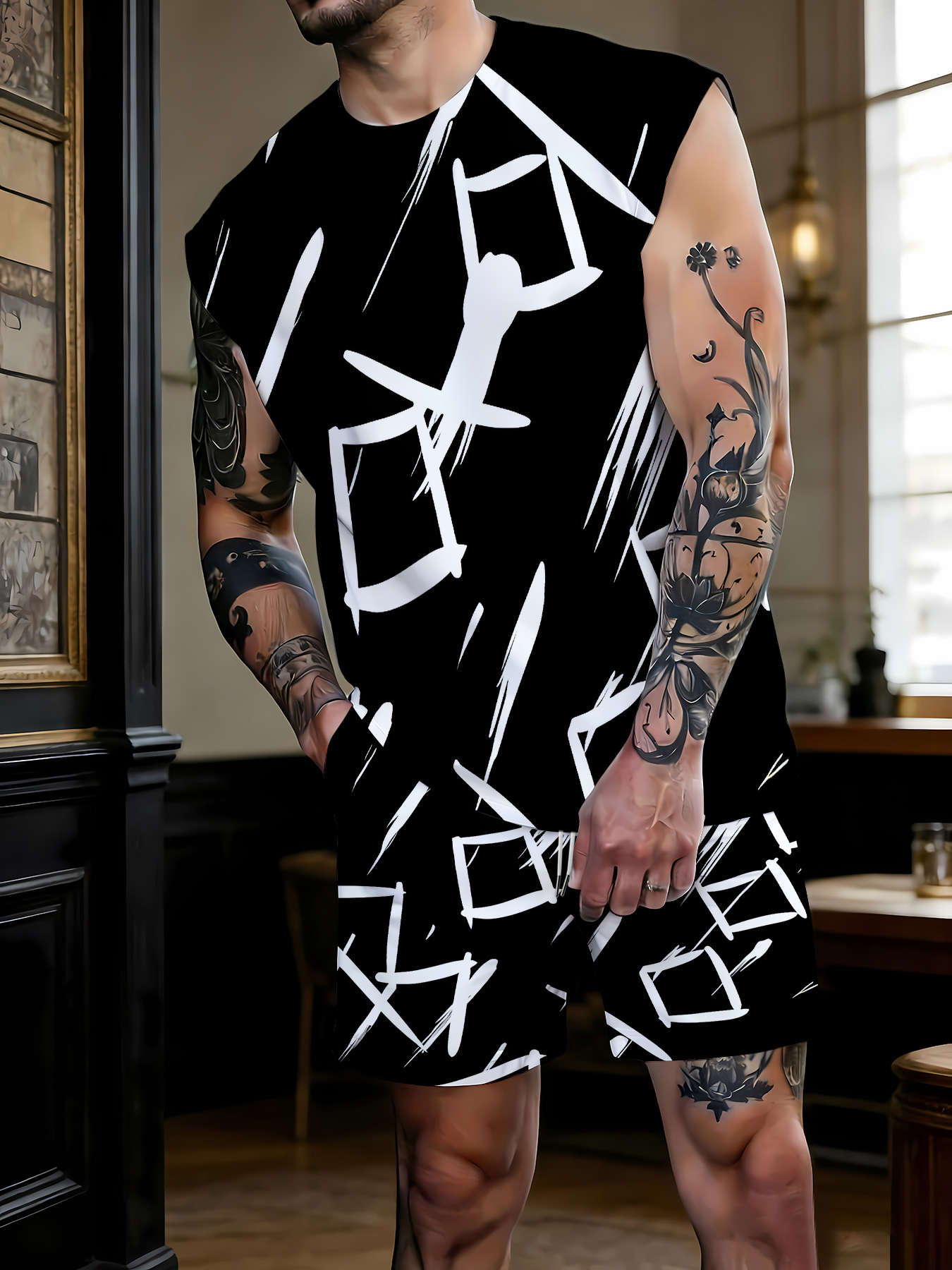 Men's Compression Tank Top and - Summer Clothing Wear review and price