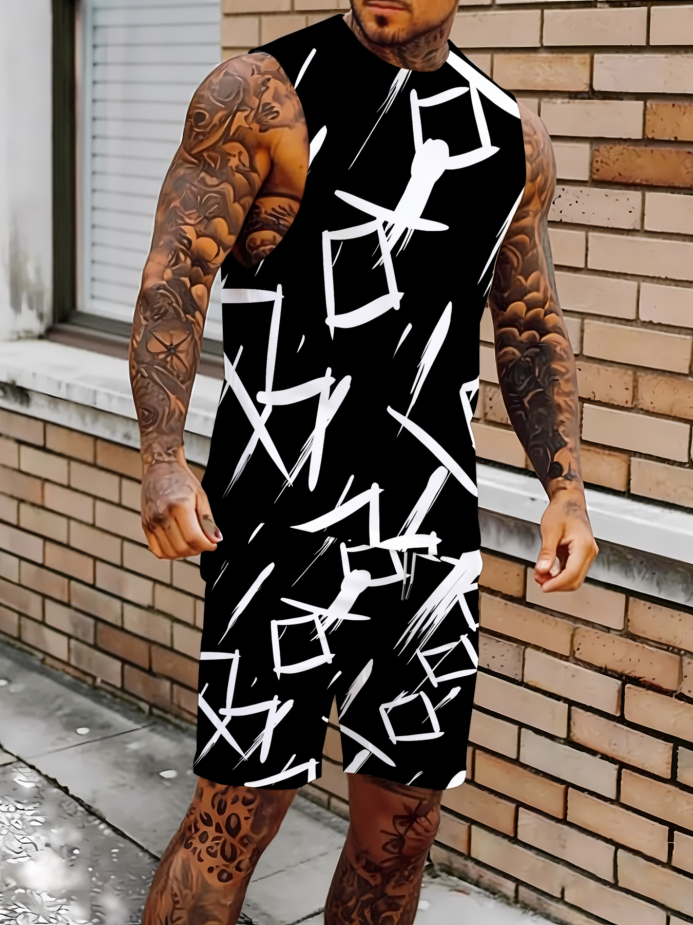 Men's Compression Tank Top and - Summer Clothing Wear review and price