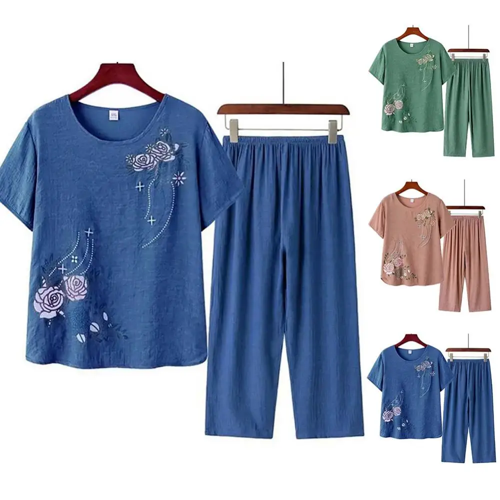 Middle-aged elderly women's sh - Summer Clothing Men Linen review and price