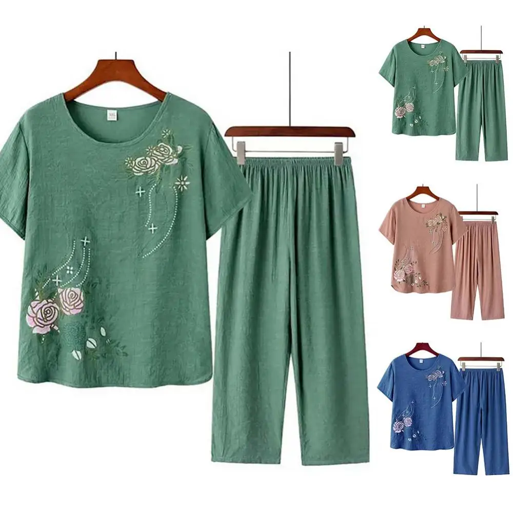 Middle-aged elderly women's sh - Summer Clothing Men Linen review and price