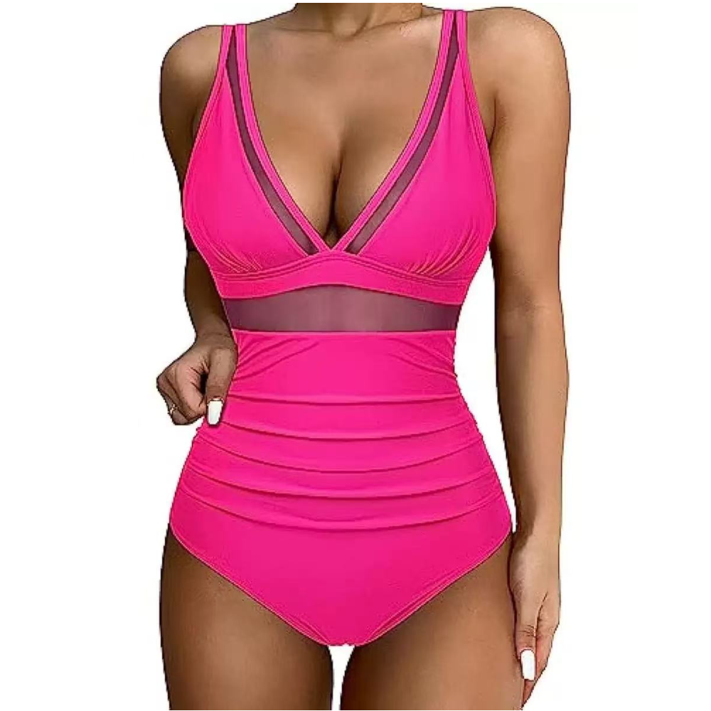 Women Deep V Mesh Cutout One P - Swimsuit One Piece review and price