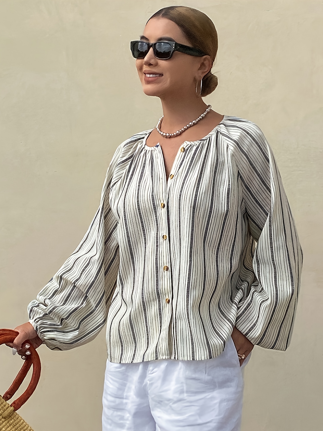Women's Casual Striped Linen B - Summer Clothing Men Linen review and price