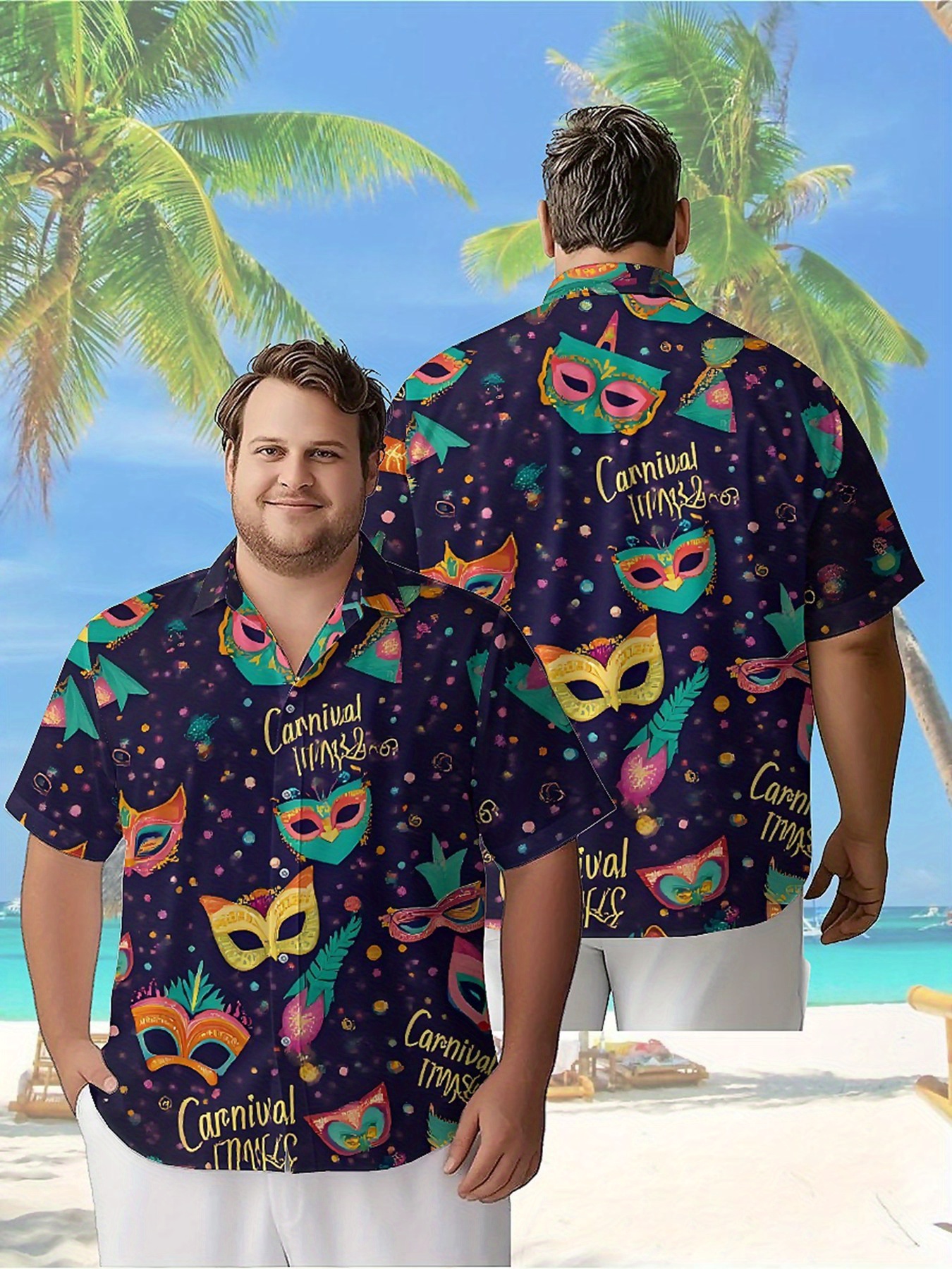 Men's Plus Size Hawaiian Shirt - Summer Clothing For A Beach review and price