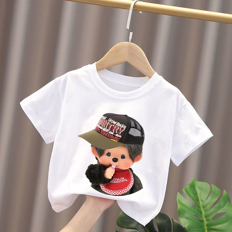 Monchhichi Kids T-shirts Anime - Summer Clothing Cartoon review and price