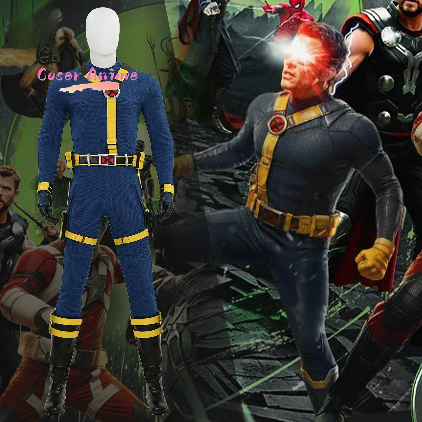 Scott Summers Cyclops Cosplay  - Summer Clothing Cartoon review and price