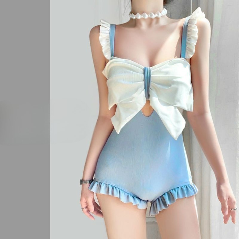 Cute Bowknot Detail Swimwear L - Swimsuit One Piece review and price
