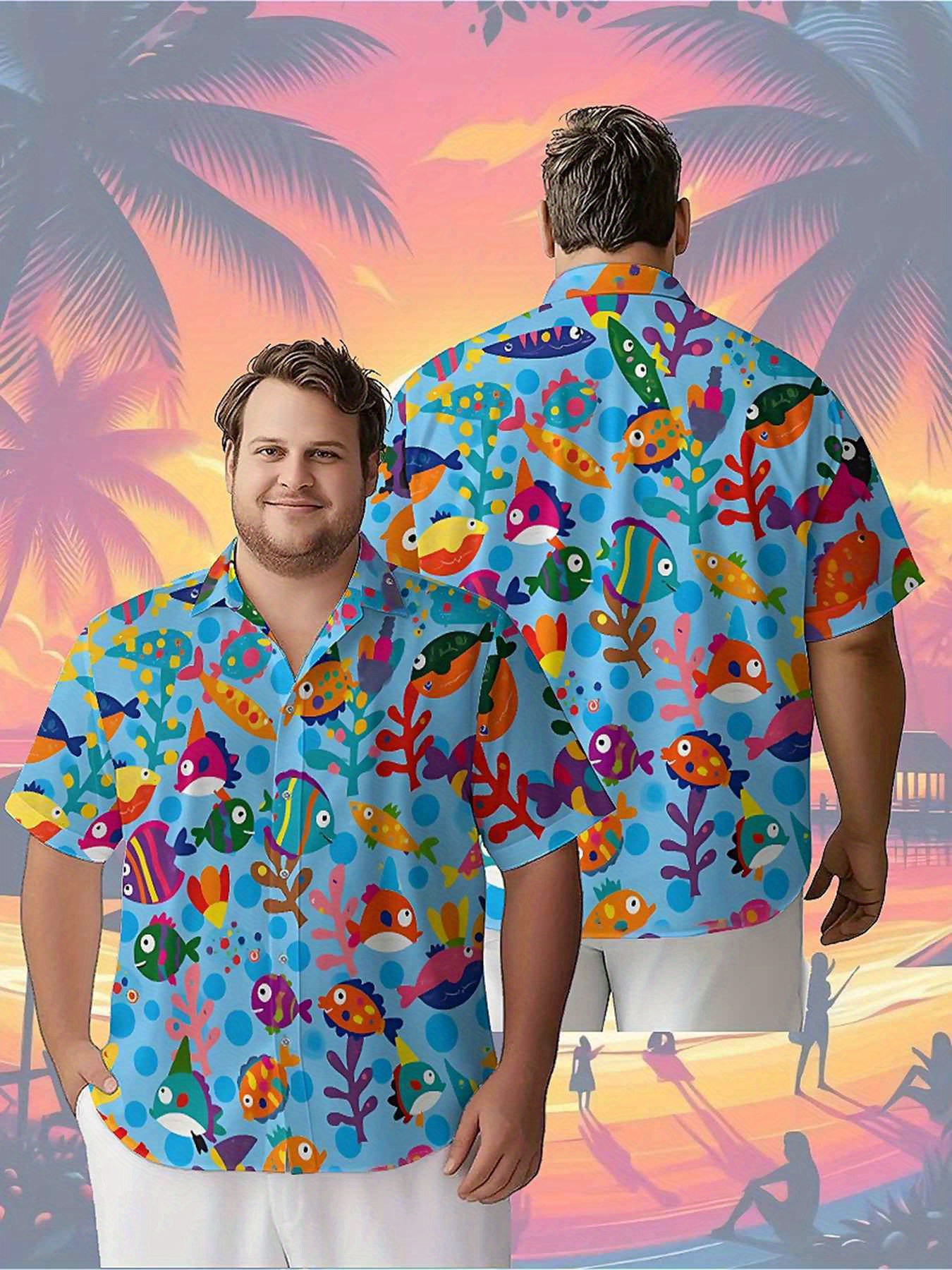 Men's Plus Size Hawaiian Shirt - Summer Clothing For A Beach review and price