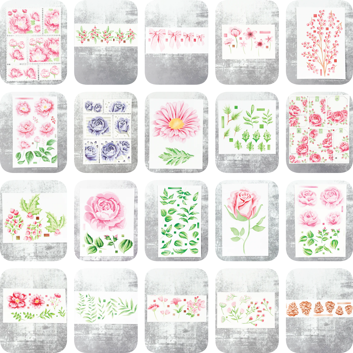 Rose Peony Garden Floral Stenc - Summer Clothing Release review and price