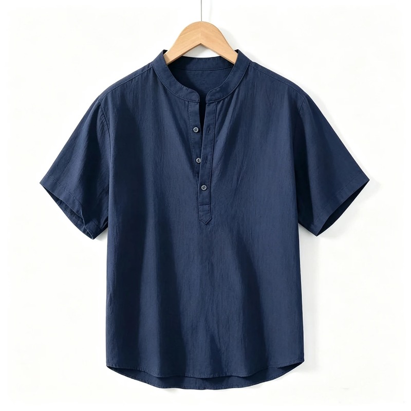 Men Cotton Linen Short-Sleeve  - Summer Clothing Men Linen review and price