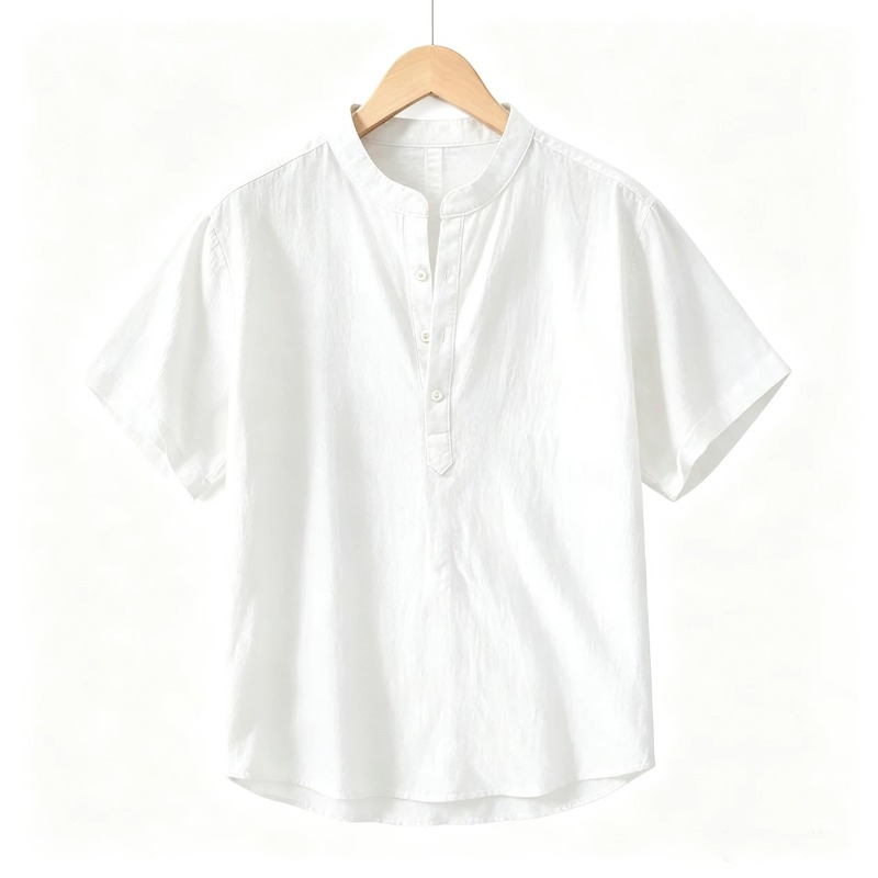Men Cotton Linen Short-Sleeve  - Summer Clothing Men Linen review and price