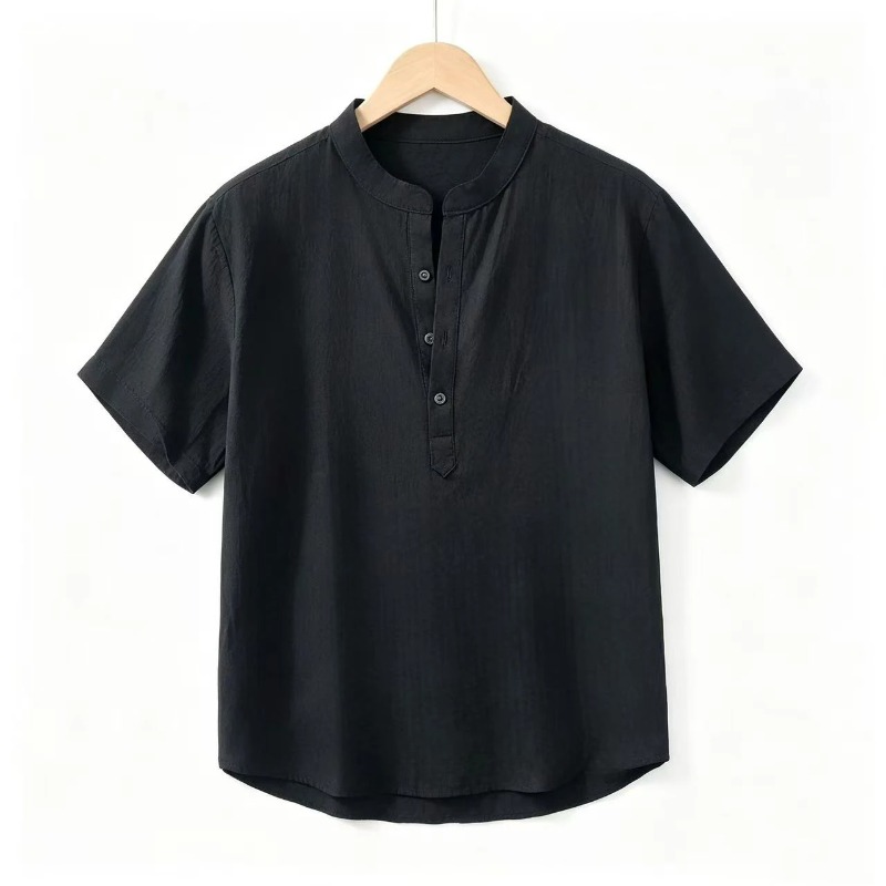 Men Cotton Linen Short-Sleeve  - Summer Clothing Men Linen review and price