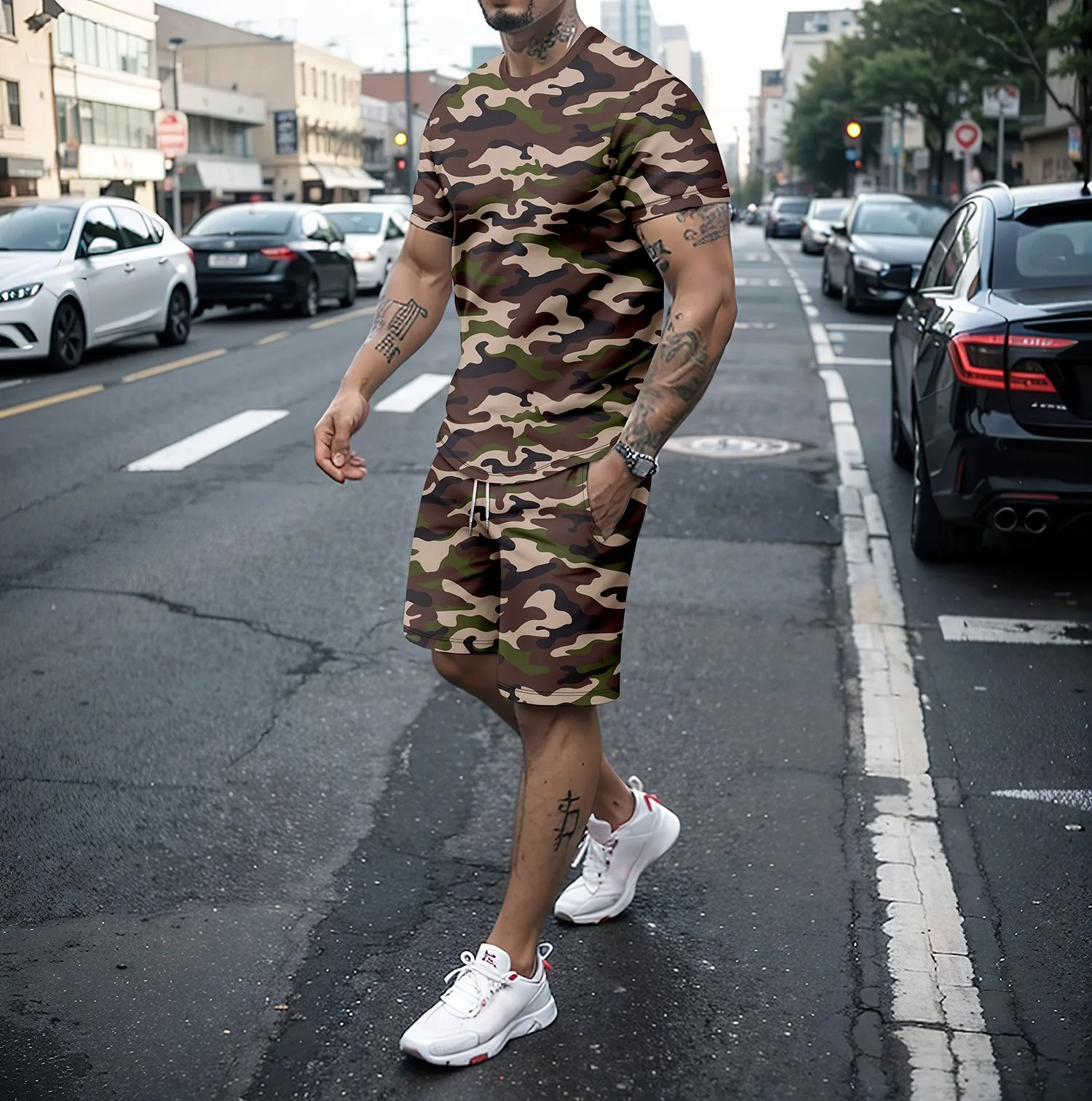 Camouflage Outdoor Tracksuits  - Summer Clothing Women review and price