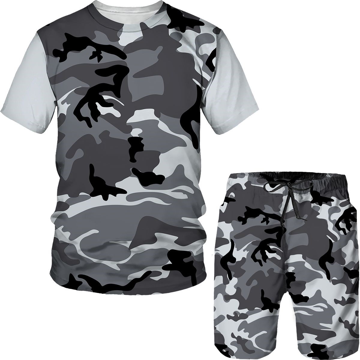 Camouflage Men's Suits Camo 3D - Summer Clothing Pieces review and price