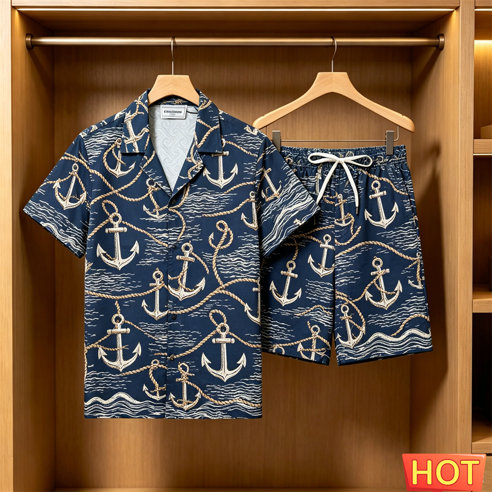 Men's 2 Piece Hawaiian Set Nau - Summer Clothing For A Beach review and price