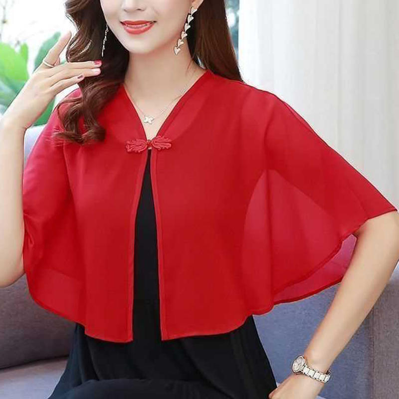 Spring Chiffon Short Outer Wea - Summer Clothing Wear review and price