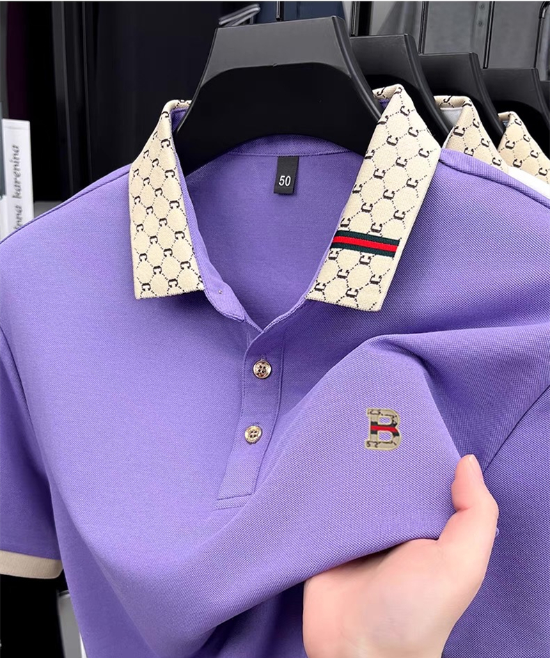 Luxury brand B letter embossed - Summer Clothing Men Linen review and price