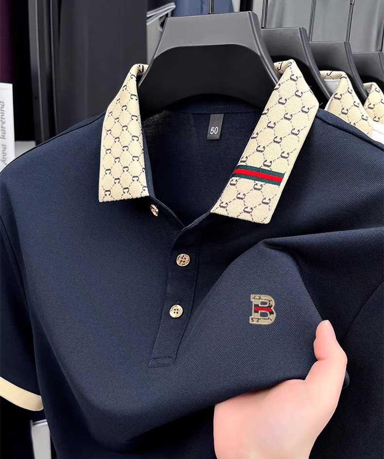 Luxury brand B letter embossed - Summer Clothing Men Linen review and price