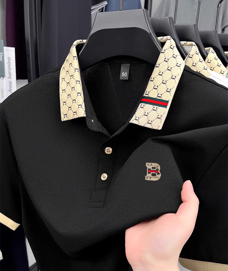Luxury brand B letter embossed - Summer Clothing Men Linen review and price