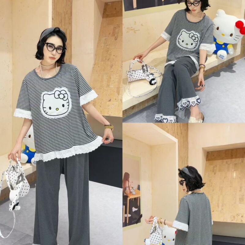 Summer New Hello Kitty Striped - Summer Clothes review and price