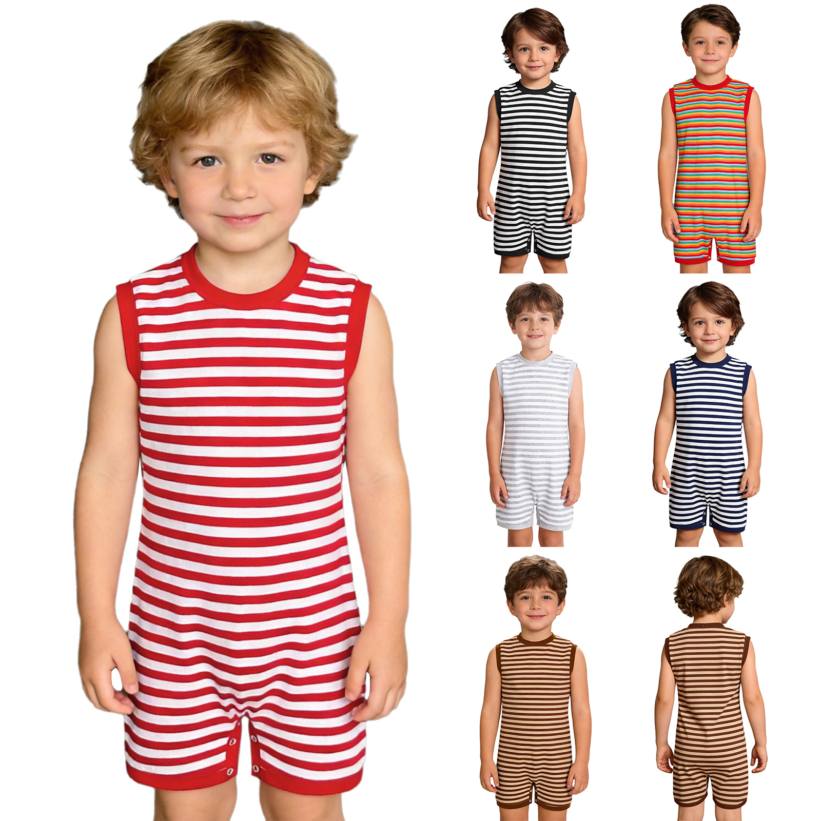Kid Boys Girls One-piece Speci - Summer Clothing Kids Boys review and price